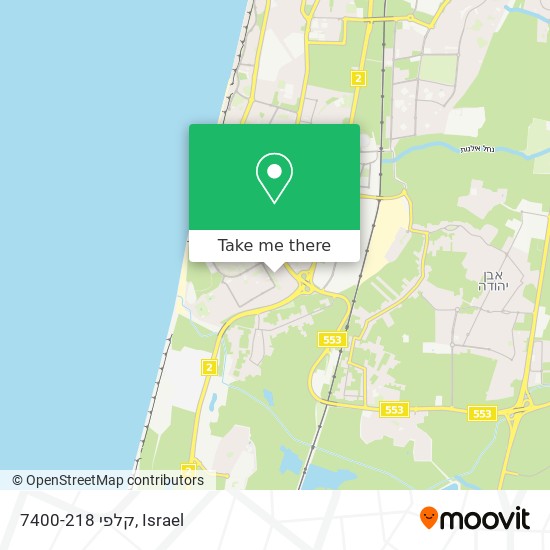 קלפי 7400-218 map