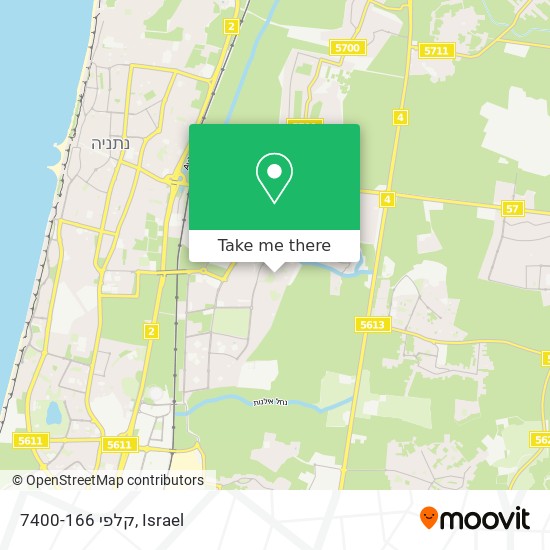 קלפי 7400-166 map