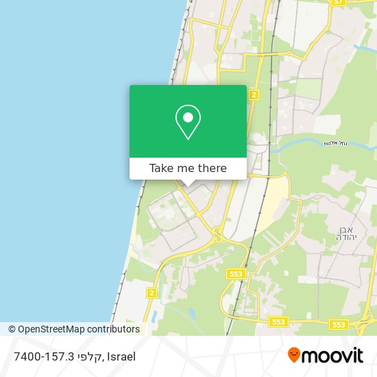 קלפי 7400-157.3 map