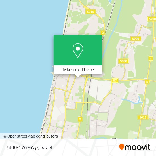 קלפי 7400-176 map