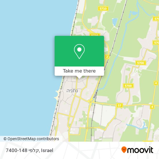 קלפי 7400-148 map