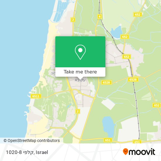 קלפי 1020-8 map