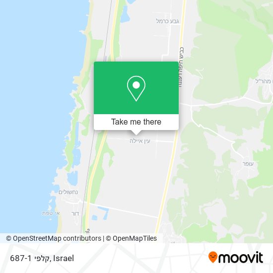 קלפי 687-1 map