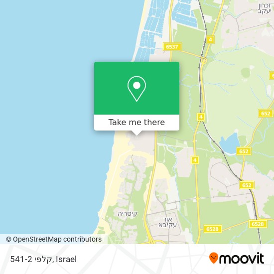 קלפי 541-2 map