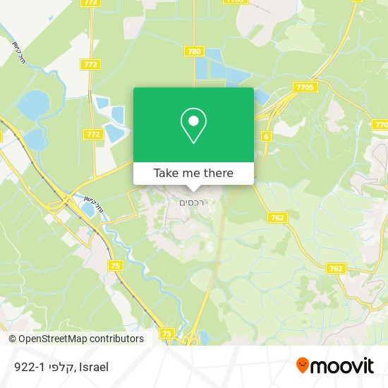 קלפי 922-1 map