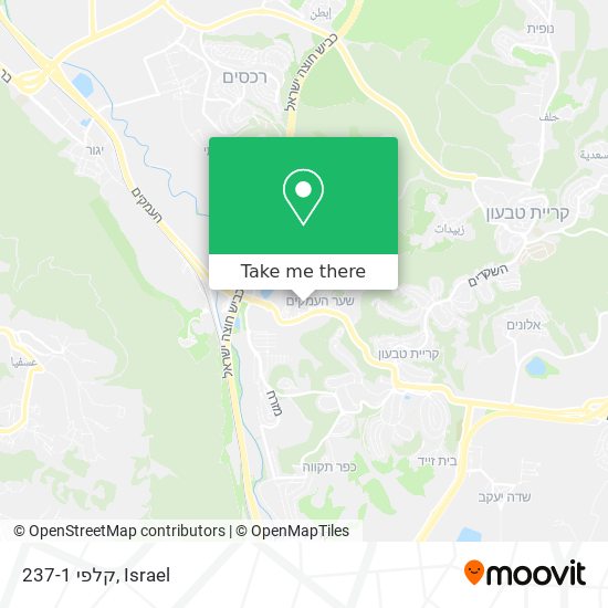 קלפי 237-1 map