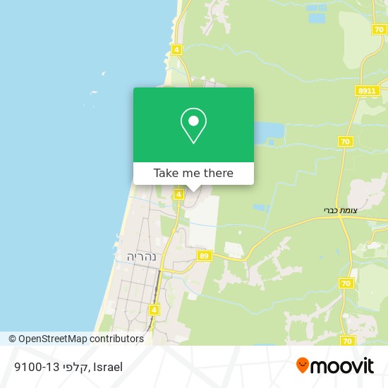 קלפי 9100-13 map