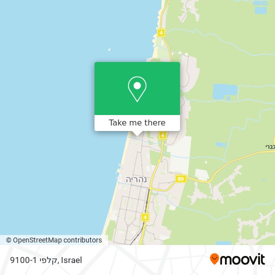 קלפי 9100-1 map