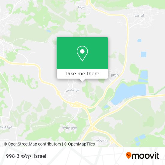 קלפי 998-3 map