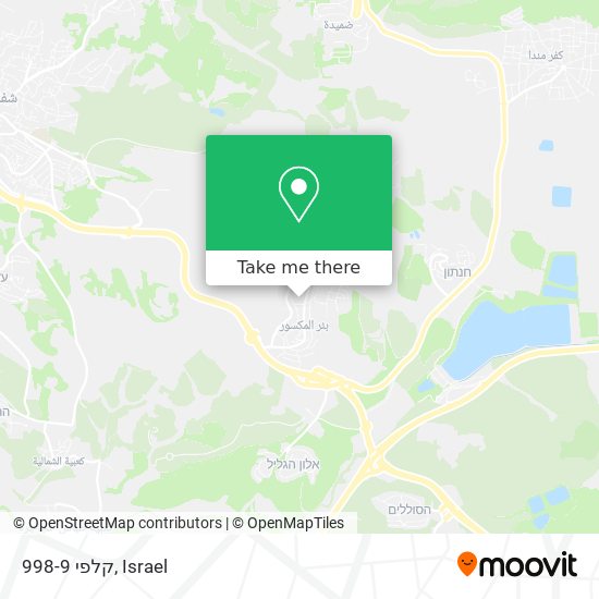 קלפי 998-9 map