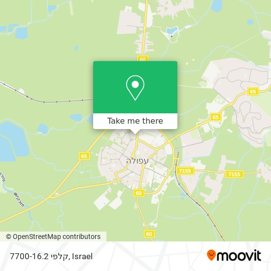 קלפי 7700-16.2 map