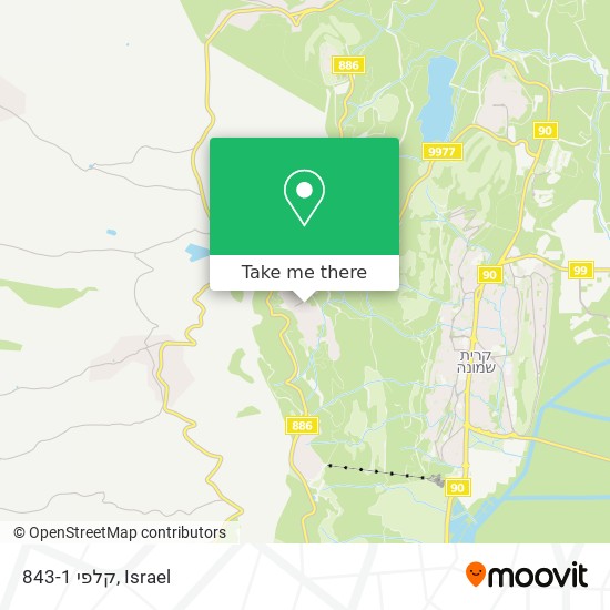 קלפי 843-1 map