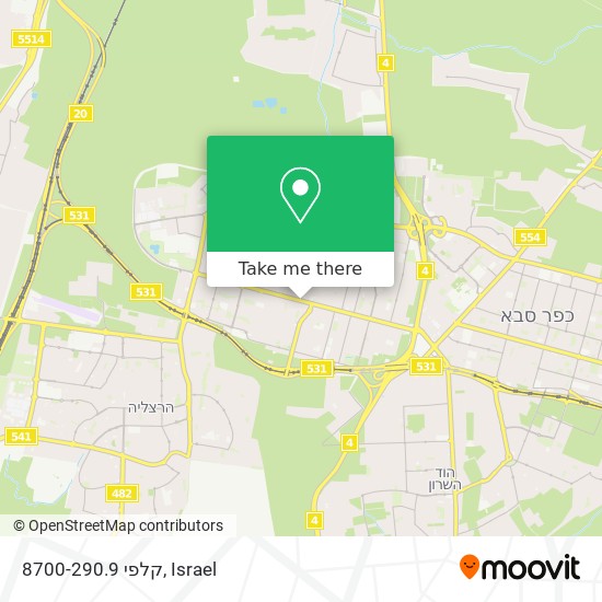 קלפי 8700-290.9 map