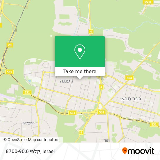 קלפי 8700-90.6 map