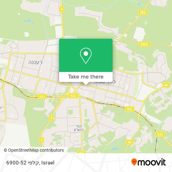 קלפי 6900-52 map