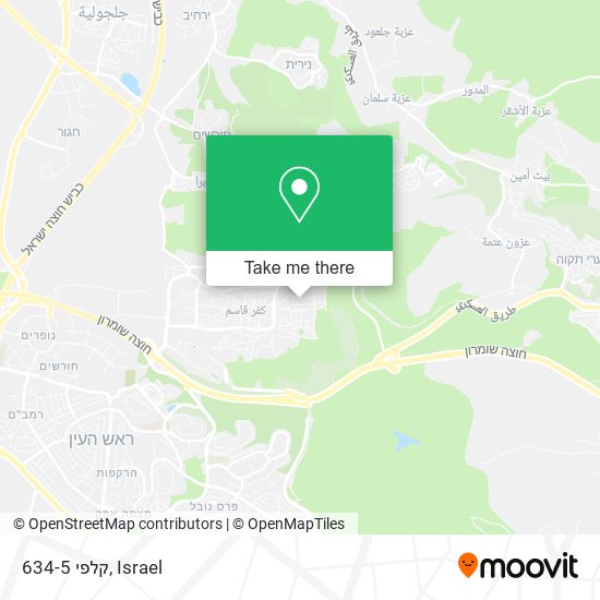 קלפי 634-5 map