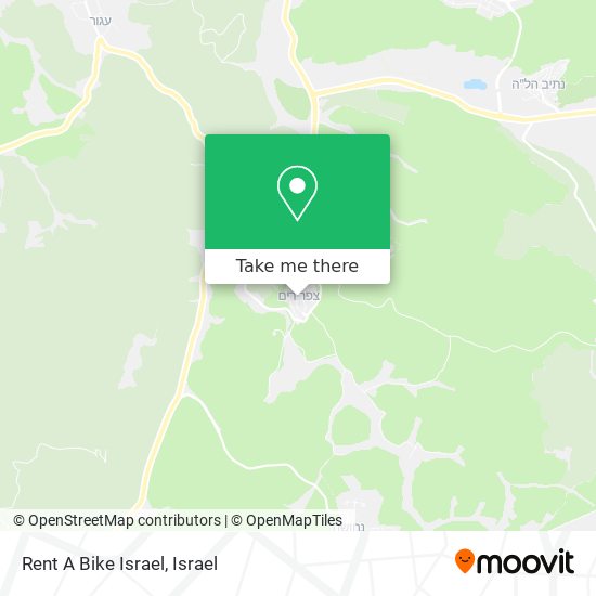 Rent A Bike Israel map