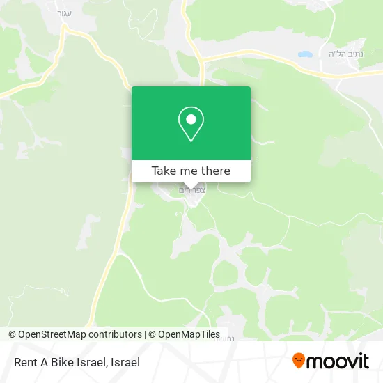 Карта Rent A Bike Israel