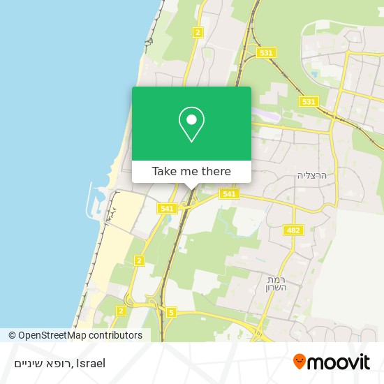 רופא שיניים map