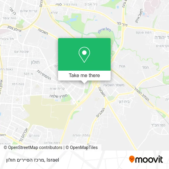 Карта מרכז הסיירים חולון
