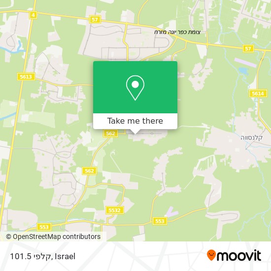 קלפי 101.5 map