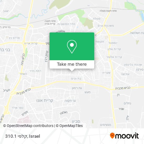 קלפי 310.1 map