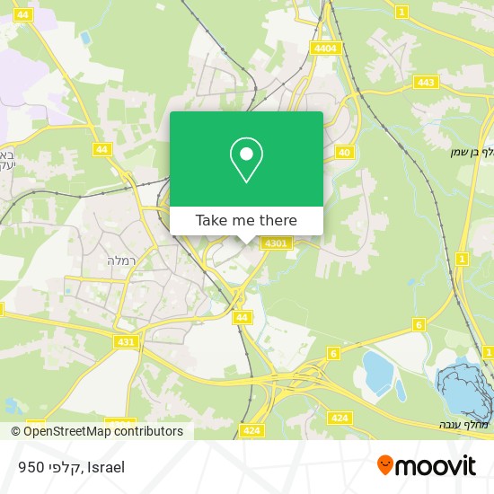 קלפי 950 map