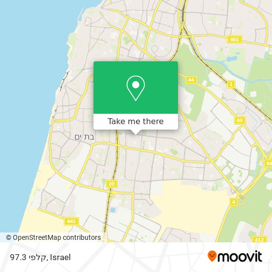 קלפי 97.3 map