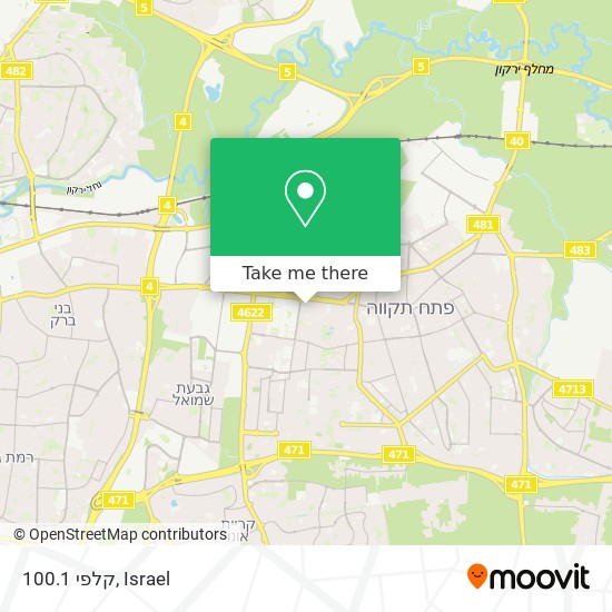 קלפי 100.1 map