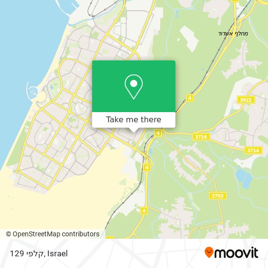 קלפי 129 map