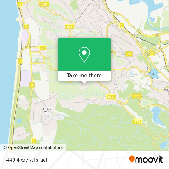 קלפי 449.4 map