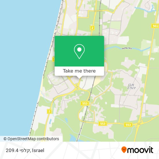 קלפי 209.4 map