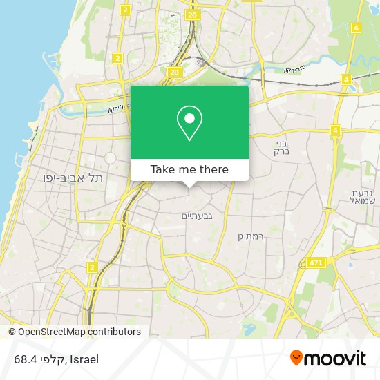 קלפי 68.4 map