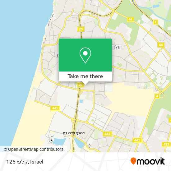 קלפי 125 map