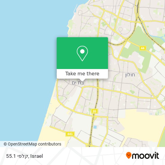 קלפי 55.1 map