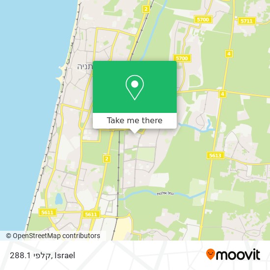 קלפי 288.1 map