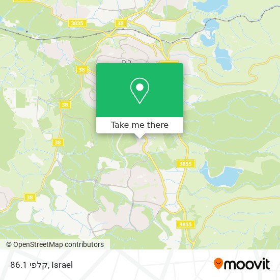 קלפי 86.1 map