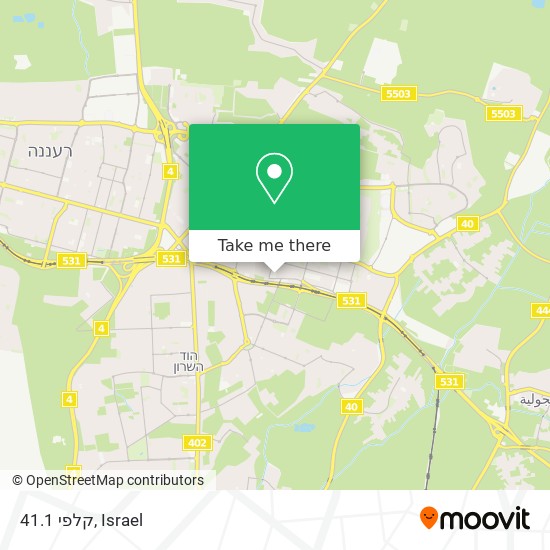 קלפי 41.1 map