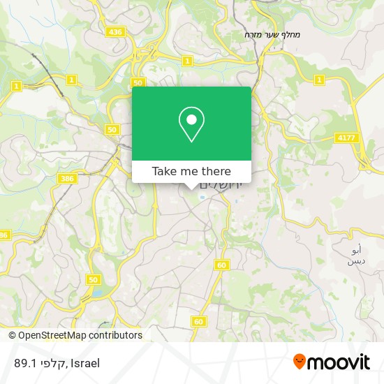 קלפי 89.1 map