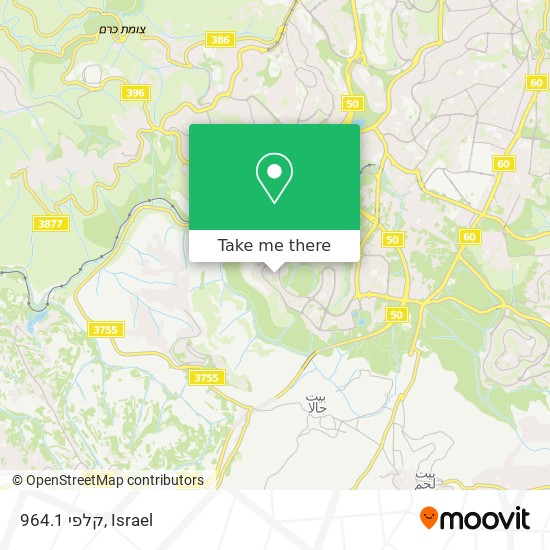 קלפי 964.1 map