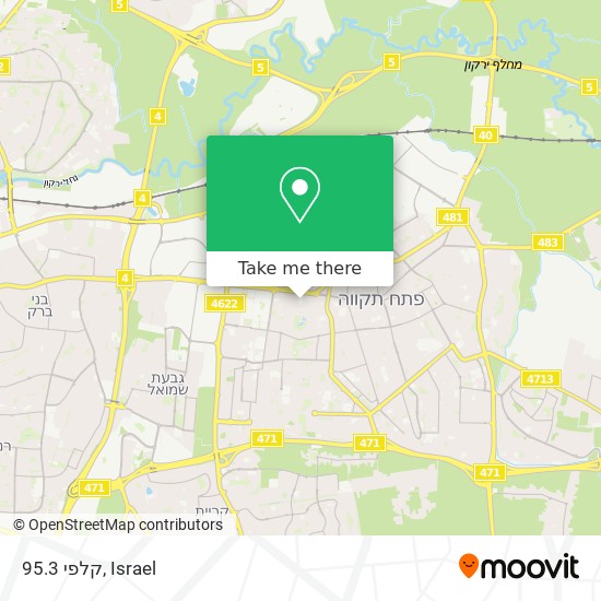 קלפי 95.3 map