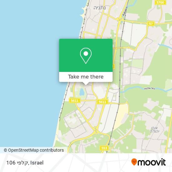 קלפי 106 map