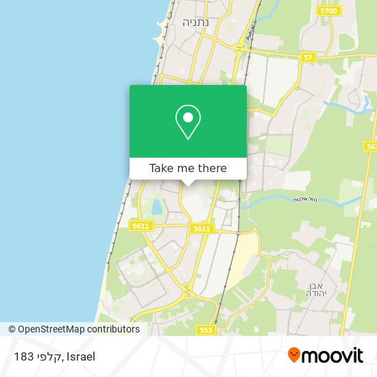 קלפי 183 map