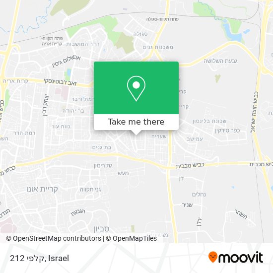 קלפי 212 map