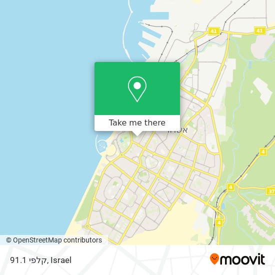 קלפי 91.1 map