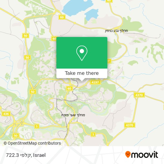 קלפי 722.3 map