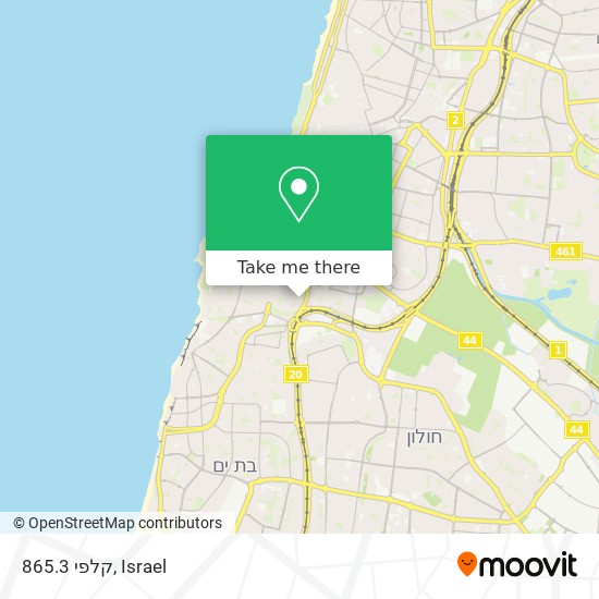 קלפי 865.3 map