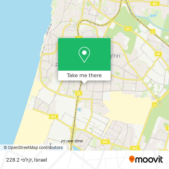 קלפי 228.2 map