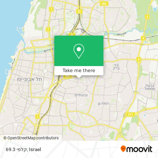 קלפי 69.3 map