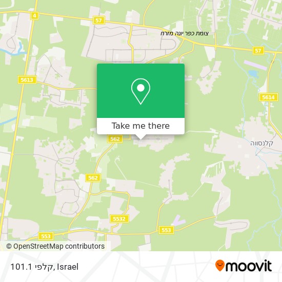 קלפי 101.1 map